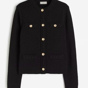 H&M TEXTURED KNIT CARDIGAN